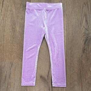 Crewcuts Velour Purple Leggings